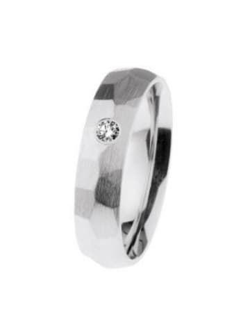 Ernstes Design Ring für Erwachsene in unifarben in uni