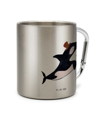Mr. & Mrs. Panda Becher Orca Zylinder ohne Spruch in Silber
