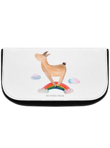 Mr. & Mrs. Panda Waschtasche Lama Regenbogen ohne Spruch in Weiß