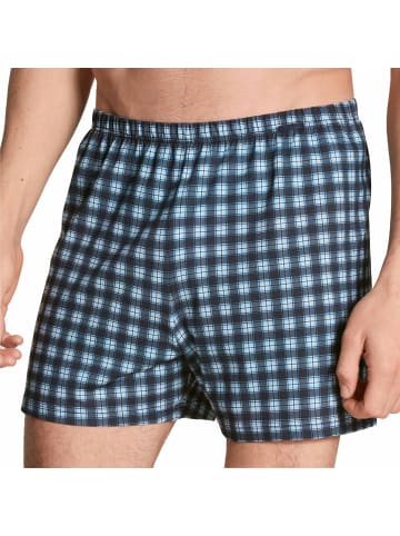 Calida Web-Boxershorts 4er Pack in Blau/Weiß