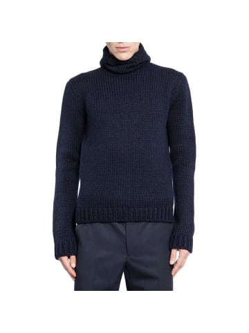 PRADA Blau Wolle Rollkragenpullover