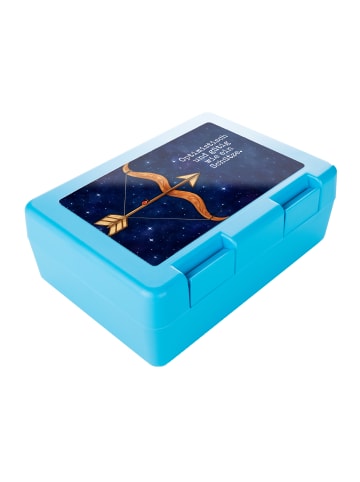 Mr. & Mrs. Panda Snackbox Sternzeichen Schütze Design mit Spruch in Weiß