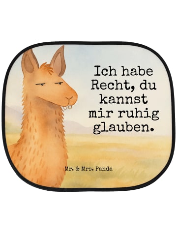 Mr. & Mrs. Panda Auto Sonnenschutz Lamakopf Genervt Design mit S... in Weiß