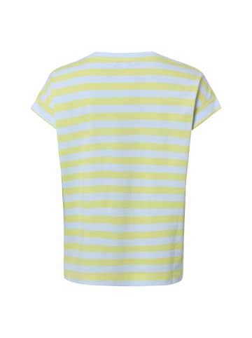 Marie Lund Shirt in hellblau gelb - 0003