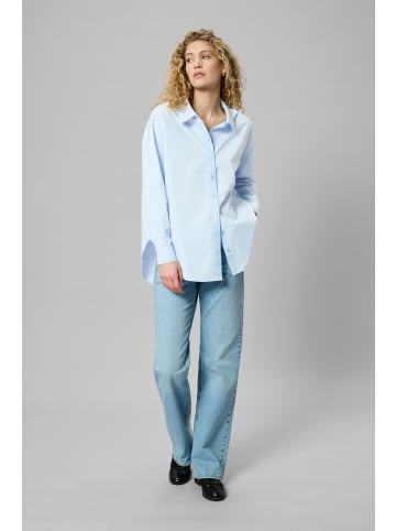 My Essential Wardrobe Langarm-Hemd 03 Box fit in Cashmere Blue