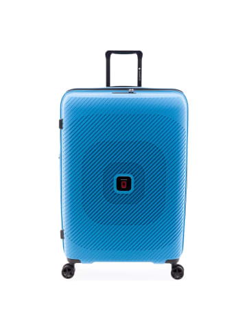 Gladiator 2800 4 Rollen Trolley L 74 cm mit Dehnfalte in blue