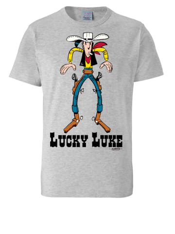 Logoshirt T-Shirt Lucky Luke in grau