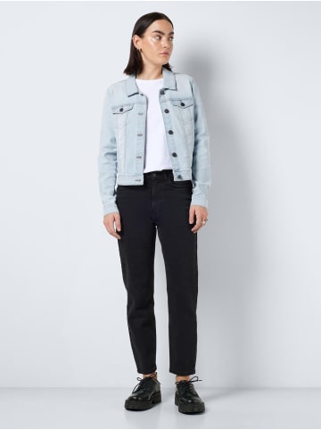 Noisy may Klassische Jeansjacke mit femininen Denim Details in Hellblau