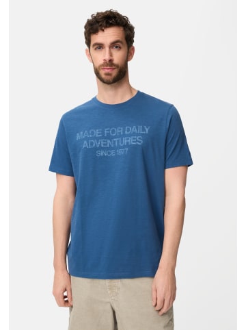 Camel Active T-Shirt mit reflektierenden Details in Indigoblau