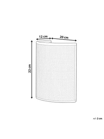 Beliani Wandleuchten CARIO in  - (W) 20 x (H) 22 x (L) 12 cm