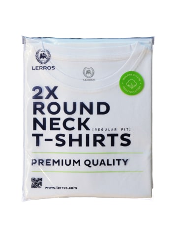 Lerros Doppelpack T-Shirt in Weiß
