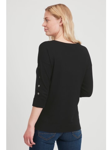 Fransa Rundhalspullover FRBESMOCK 2 Pullover - - 20609698  Feinstrickpullover mit 3/4 Ärmeln in schwarz