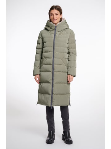 RINO&PELLE Mantel Keilafur in khaki