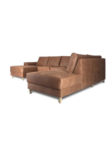 ebuy24 Usofa Nordic Cognacfarben 288 x 225 cm