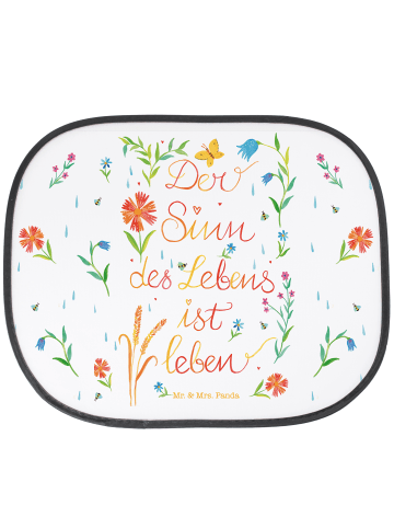 Mr. & Mrs. Panda Auto Sonnenschutz Sinn des Lebens mit Spruch in Bunt