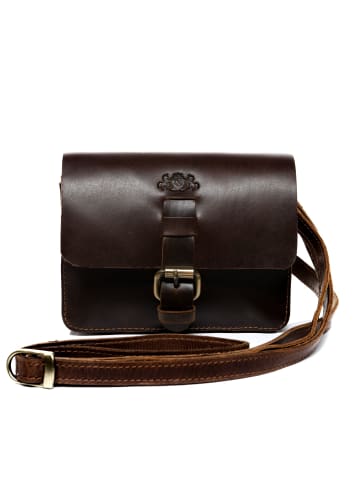 SID & VAIN Leder-Umhängetasche HEATHROW Hüfttasche Umhängetasche Hip-Bag echt Leder in braun