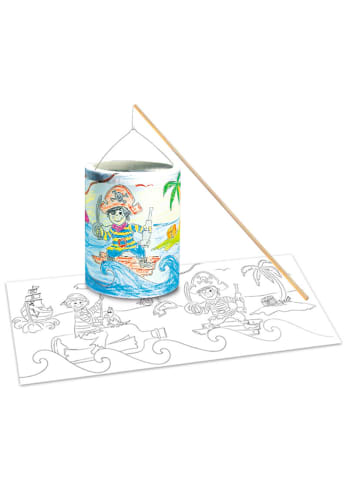 URSUS Laternen Bastelset 16 Piraten zum Ausmalen - ab 5 Jahren