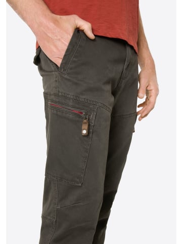 Timezone Cargo Hose mit seitlichen Taschen und Knopfverschluss in Grau