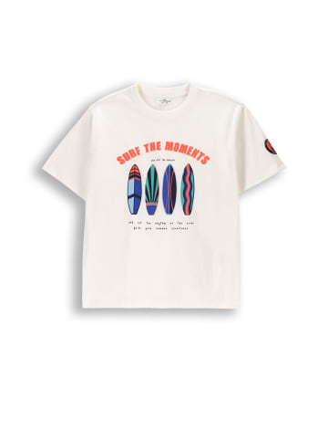 Coccodrillo T-Shirt mit kurzem Ärmel in ecru