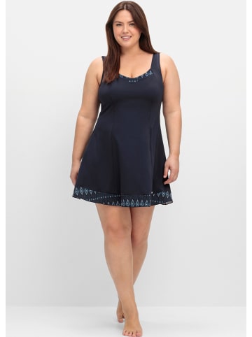 sheego Badekleid in tiefblau-bedruckt