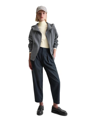 Marc O'Polo DENIM Sweatjacke mit Kapuze relaxed in Asphalt Melange