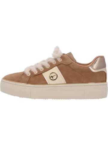 Tamaris Schnürschuhe in CAMEL SUEDE