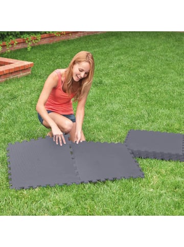 Intex Bodenschutz-Matte (Puzzle) 8 Stück, 1,9m² in grau