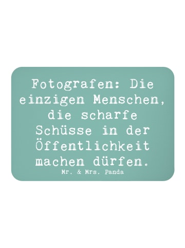 Mr. & Mrs. Panda Kühlschrankmagnet Spruch Fotograf Schüsse mit S... in Meeresbrise