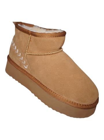 BIOSOFT Winterstiefel Boot Plateau in Braun
