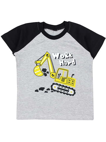 TupTam Baby Kurzarm T-Shirt 5er Set in blau/grau