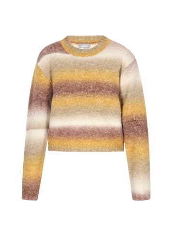 Usha Pullover in Braun Mehrfarbig