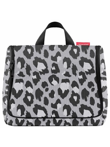 Reisenthel cosmetics toiletbag XL - Kulturbeutel 28 cm (smiley grey) in leo nero