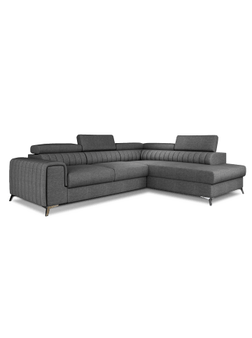 MF Design Lauryn Recamiere Rechts in Grau -  (L) 205 x (B) 278 x (H) 92 cm