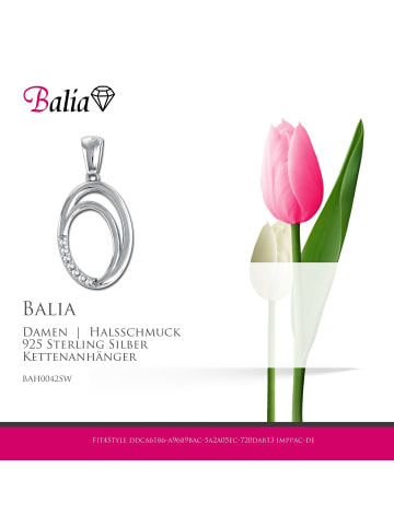 BALIA Anhänger Silber 925 Sterling Silber Ovale Kettenanhänger