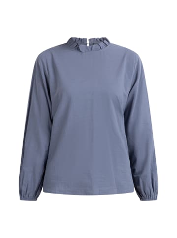 DreiMaster Damen Langarmbluse in Graublau