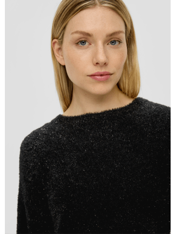 s.Oliver Strickpullover langarm in Schwarz-silber