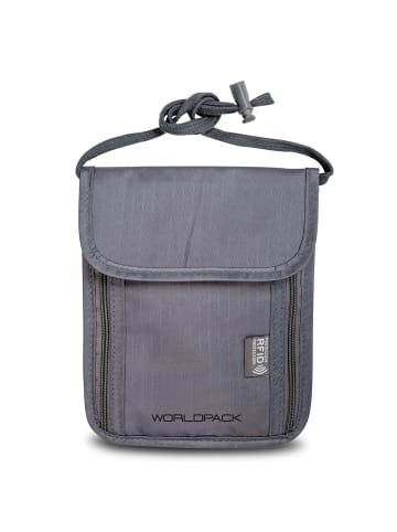 Worldpack Brustbeutel RFID Schutz 14 cm hellgrau