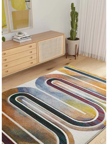 Atticgo Kurzflor-Teppich SYBIL in mehrfarbig