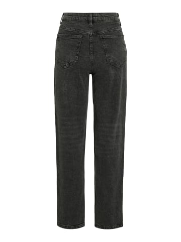 Vila Straight Fit Jeans in Dark Grey Denim