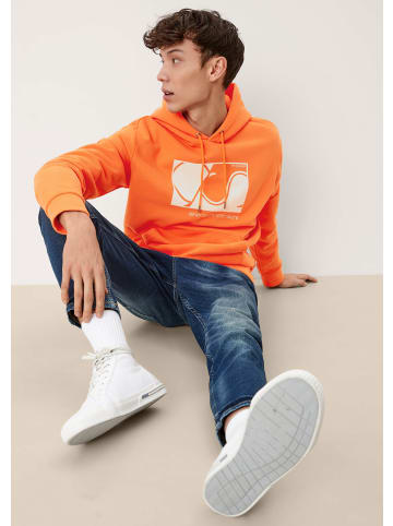 QS Sweatshirt langarm in Orange