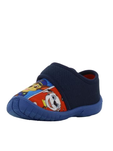 Paw Patrol Hausschuhe mit Chase, Marshall und Rubble Motiv, in Blau, mit Klettverschluss