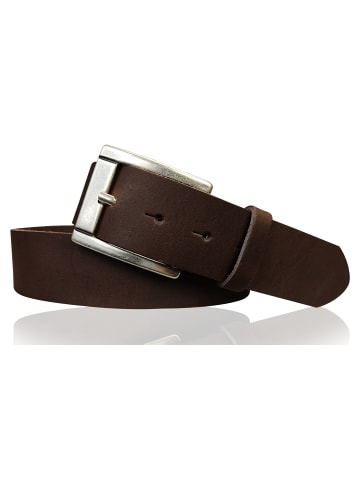 FRONHOFER Ledergürtel 4cm in Dunkelbraun