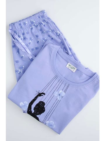 Coccodrillo Mädchenpyjama in violett