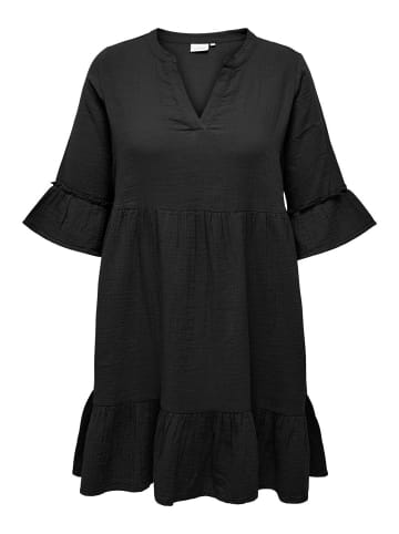 ONLY Carmakoma Kleid mit Schößchen in Black