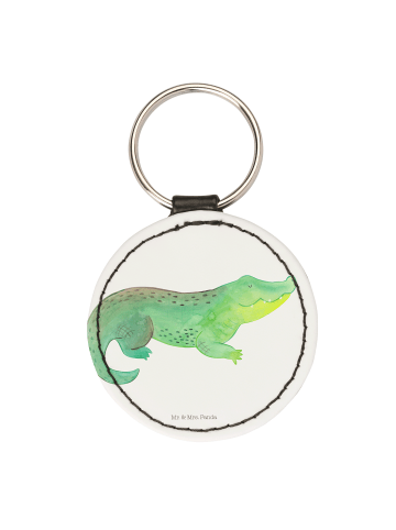 Mr. & Mrs. Panda Anhänger Krokodil ohne Spruch in Weiß