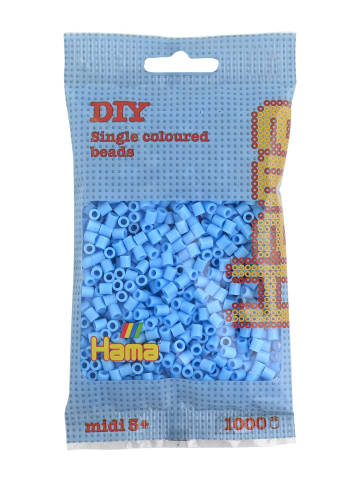 Hama Beutel mit 1000 Midi-Bügelperlen pastellblau - ab 5 Jahren