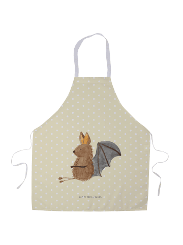 Mr. & Mrs. Panda Arbeitsschürze Fledermaus Sitzen ohne Spruch in Gelb Pastell