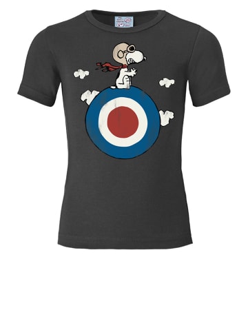 Logoshirt T-Shirt Snoopy - Target in dunkelgrau