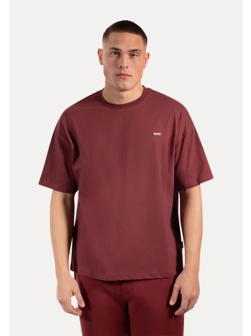 SMILODOX T-Shirt Cedrik in Bordeaux