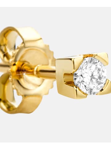 Diamant L'éternel Ohrstecker aus 585 Gelbgold mit 0.14 Karat Diamant